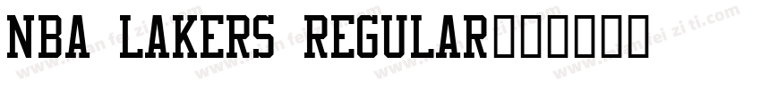 NBA Lakers Regular字体转换